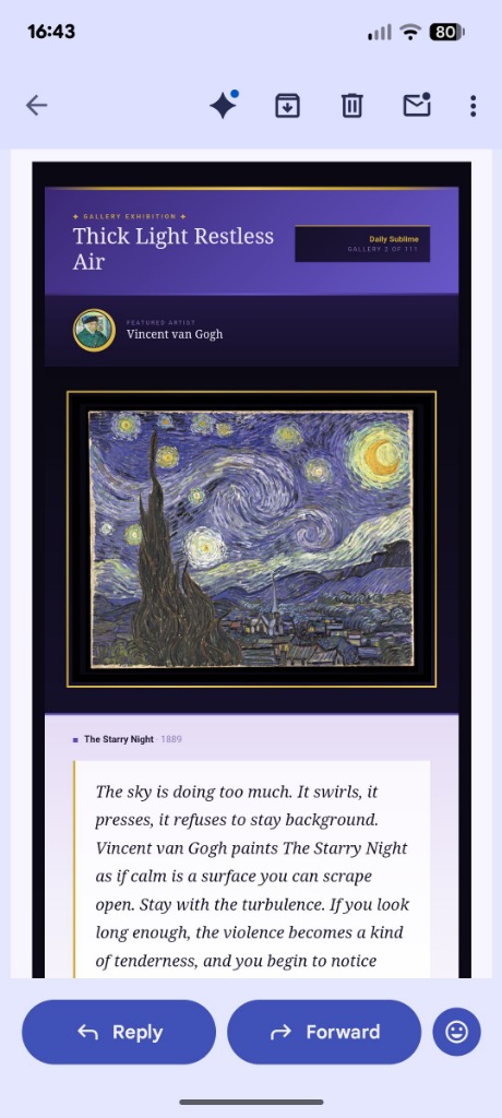 Thick Light Restless Air - Vincent van Gogh